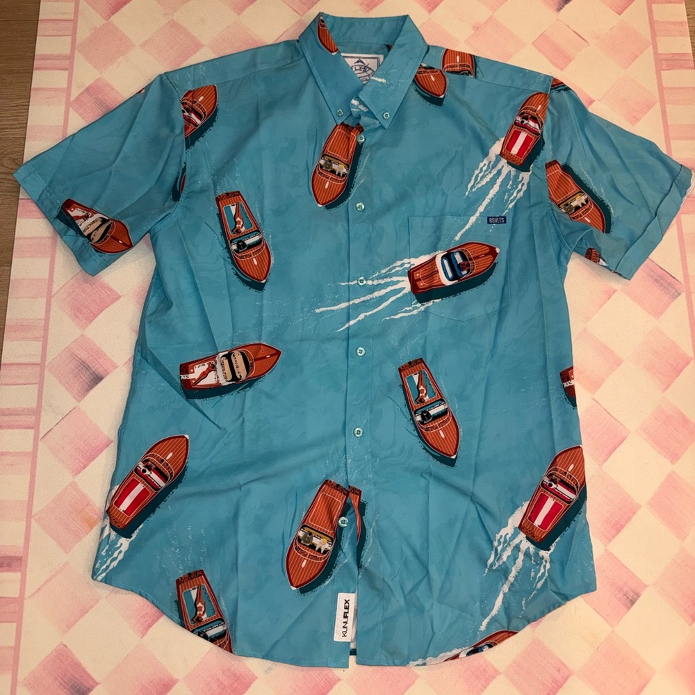 RSVLTS travel series button down shirt size L